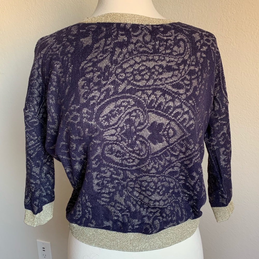 Frenchi Navy and Gold sweater